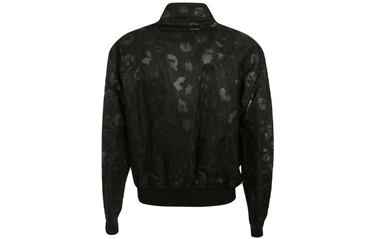 Men's DIOR Full Print Pattern aviator Jacket Black 933C403A4617-589