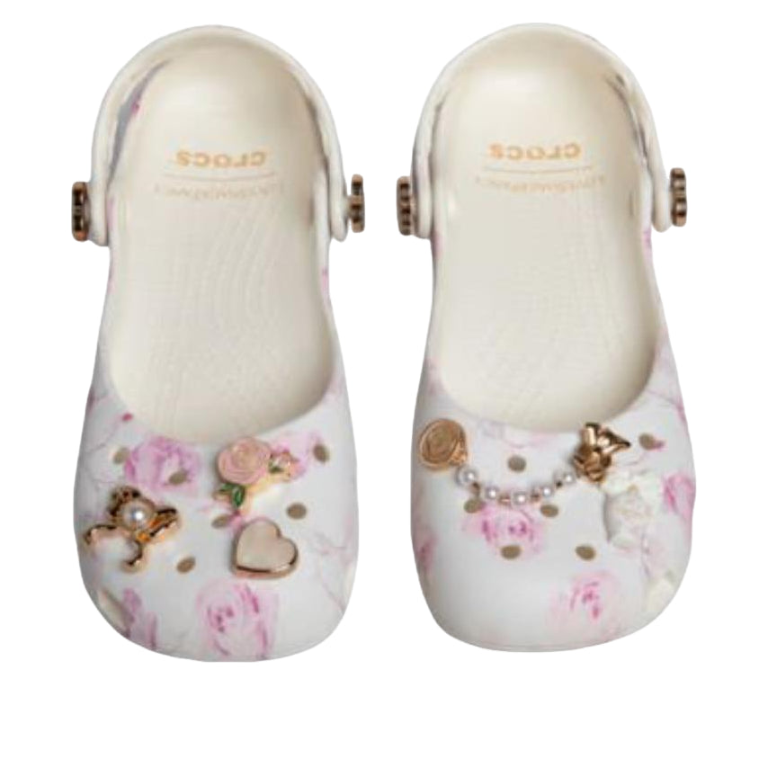 (WMNS) Crocs Classic Ballet Flat Love Shack Fancy 'Oyster' 212787-159