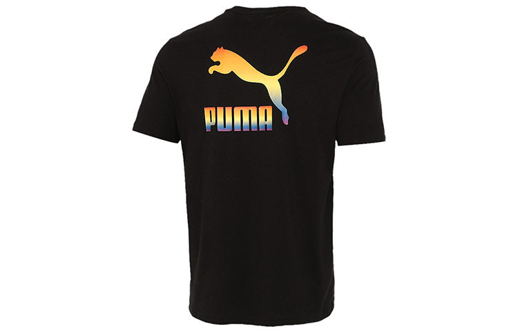 PUMA Rainbow Logo Tee 'Black' 534095-01