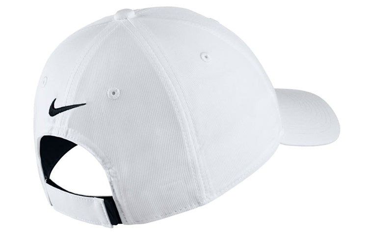 Nike Velcro Legacy 91 Golf Sports Cap White Black 892651-100