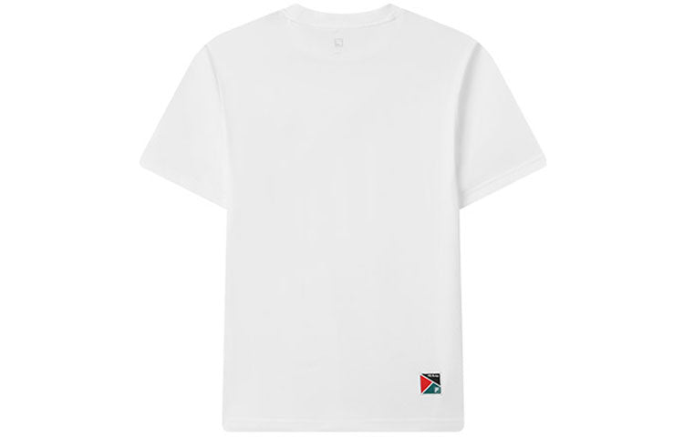 FILA Alphabet Printing Knit Short Sleeve White A51M123104F-WT
