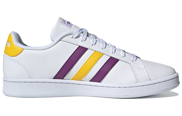 adidas Grand Court 'White Purple Yellow' FW5907