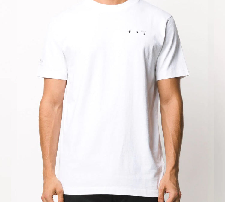 Off-White The Kiss Printing Short Sleeve White OMAA027T20JER0360110