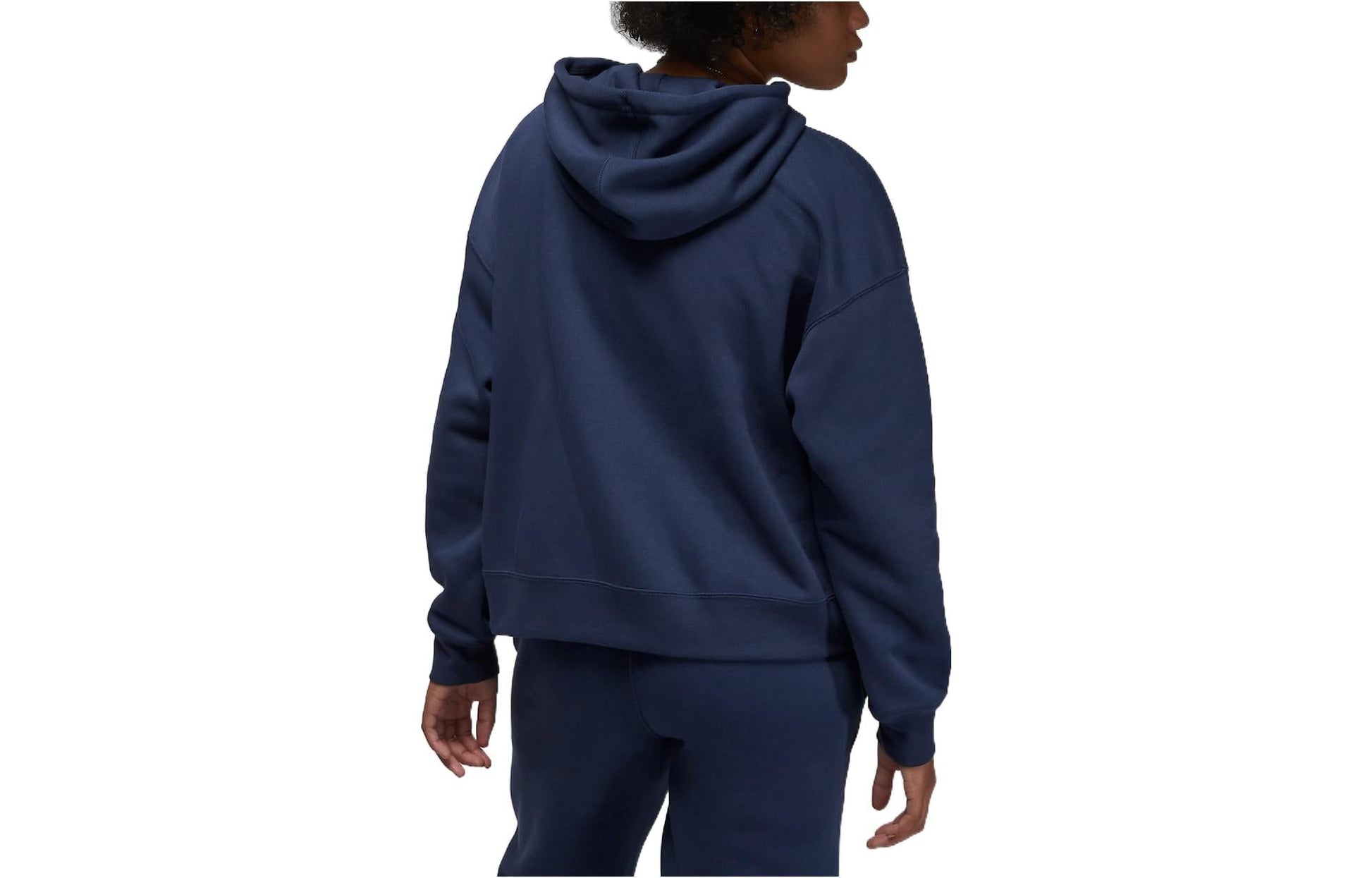 (WMNS) Air Jordan Logo Fleece Hoodie 'Navy' DQ4459-410