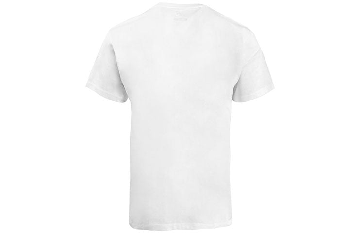 New Balance Men's New Balance Knit Tops Round Neck Breathable Short Sleeve White AMT91543-WT