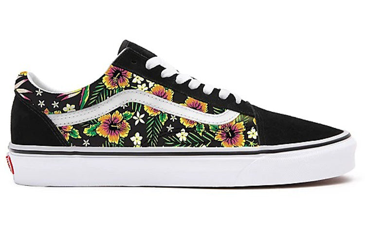 Vans Customs Garden Floral Old Skool Shoes Black VN0A3CST011