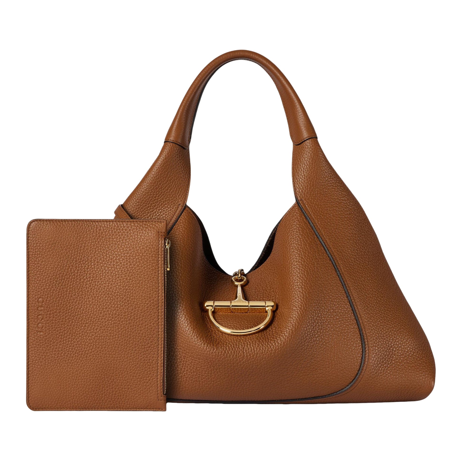 (WMNS) Gucci Softbit Maxi Shoulder Bag 'Brown' 837466-AAEAO-2718