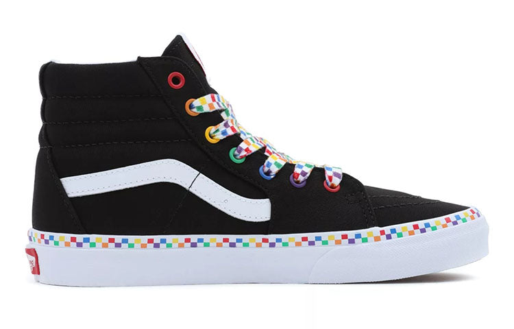 Vans Rainbow Checkerboard SK8-HI 'Black White' VN0A4UI2AC5
