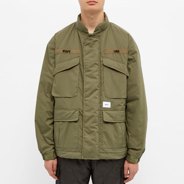 WTAPS Multiple Pockets Stand Collar Cargo Jacket Unisex Brown 192WVDT-JKM04-OD