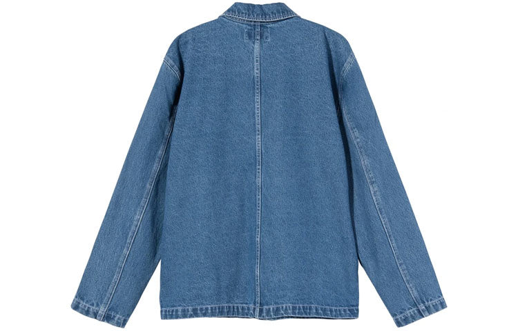 Stussy Unisex Embroidered Denim Jacket Blue 115570
