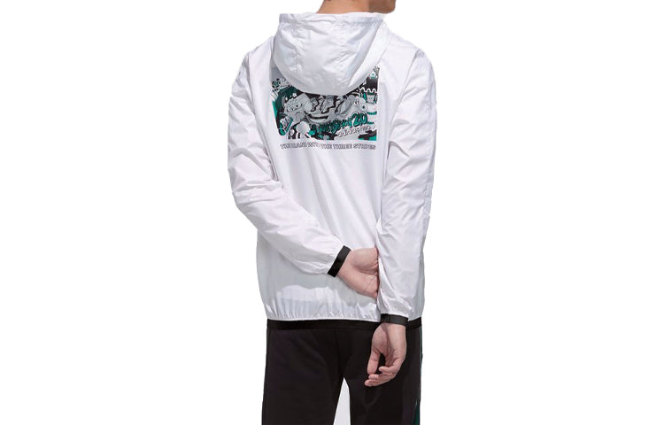 adidas neo M BRND PRD WB hooded Long Sleeves Sports Jacket White GK5869