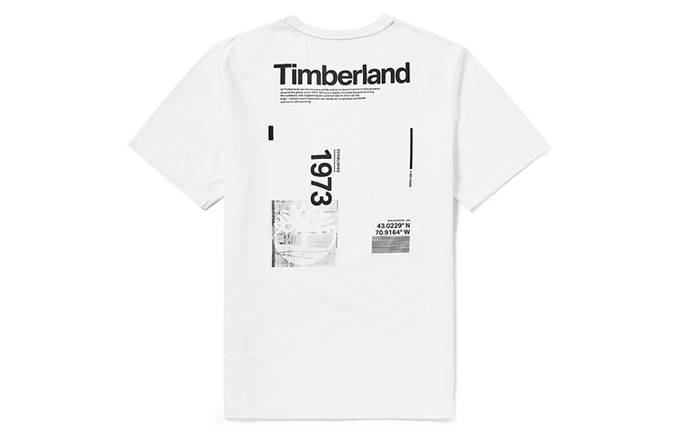 Timberland Causual Sports Round Collar Male White A2EM4-100