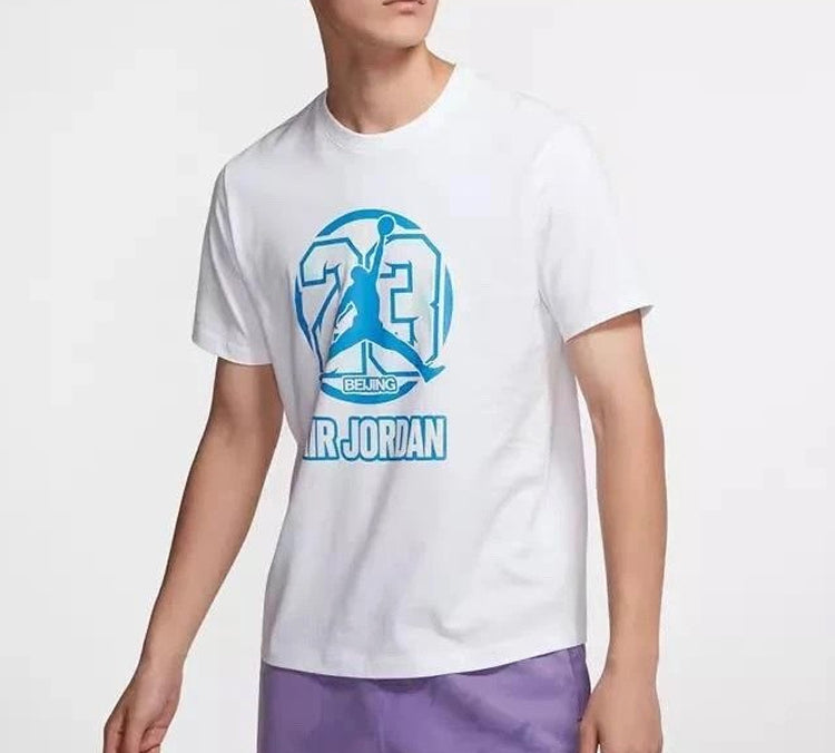 Air Jordan BEIJING City Pattern Printing Short Sleeve White CW8613-100