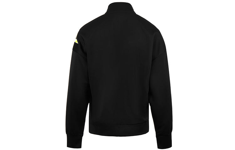 (WMNS) Li-Ning Badminton Series Logo Printing Jacket 'Black' AWDS364-1