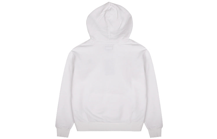 (WMNS) Converse Embroidered Star Chevron Pullover Hoodie BB Asia Sizing 'White' 10020872-A08