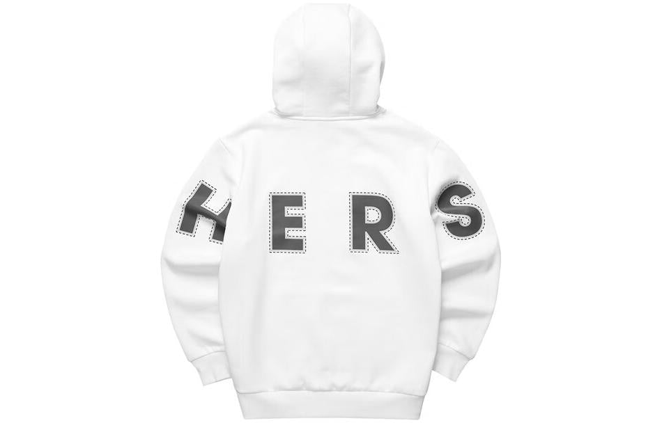 Skechers Casual Graphic Hoodie 'White Black' L321M179-0019