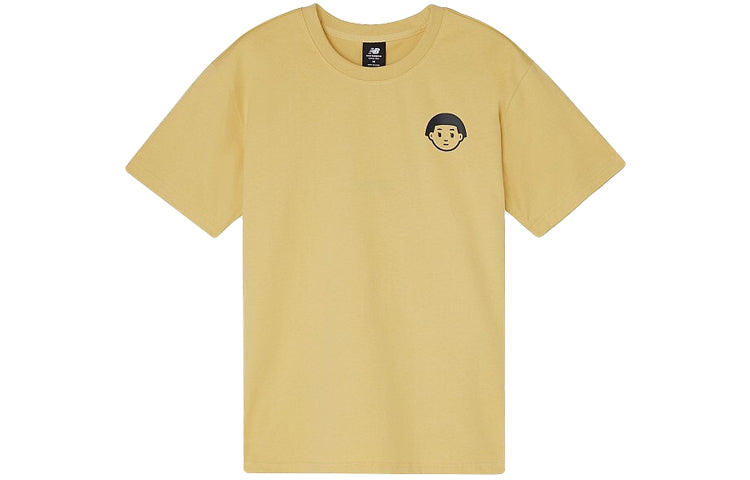 (WMNS) New Balance x Noritake Crossover Funny Pattern Round Neck Short Sleeve Yellow AWT02379-YL