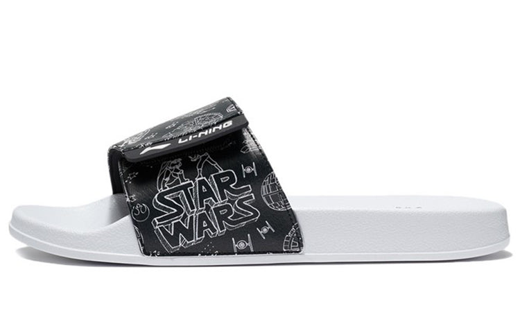 Li-Ning x Disney Soft Light Slipper 'White Black' AGAQ023-7
