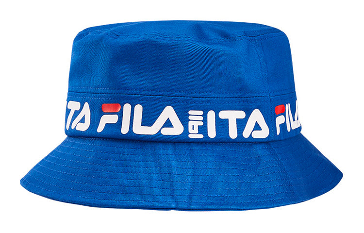 FILA Logo Printing Fisherman's hat Blue RB-F13U928216B