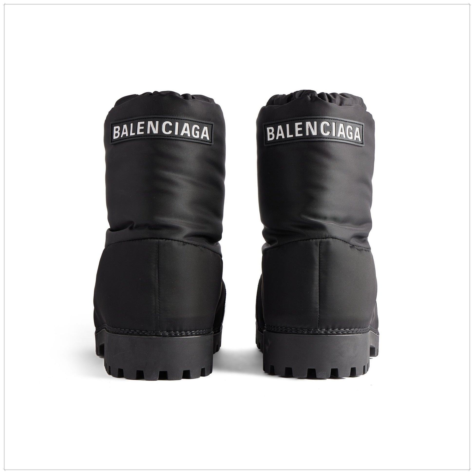 (WMNS) Balenciaga Alaska Low Boots 'Black Nylon' 780558W4SA11000