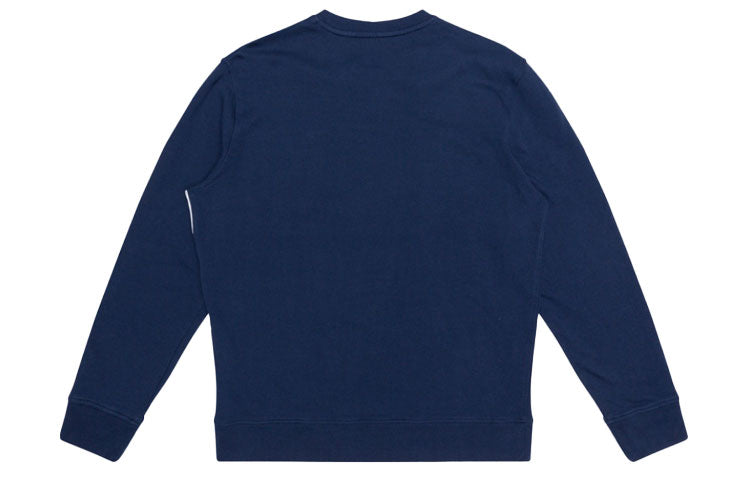 Men's Levis Casual Alphabet Logo Printing Round Neck Navy Blue 85648-0000