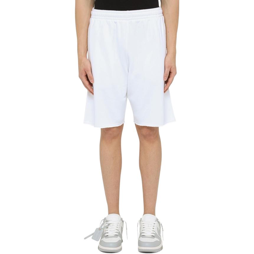 Men's Off-White SS22 Solid Color Shorts Version White OMCI012C99FLE0010110