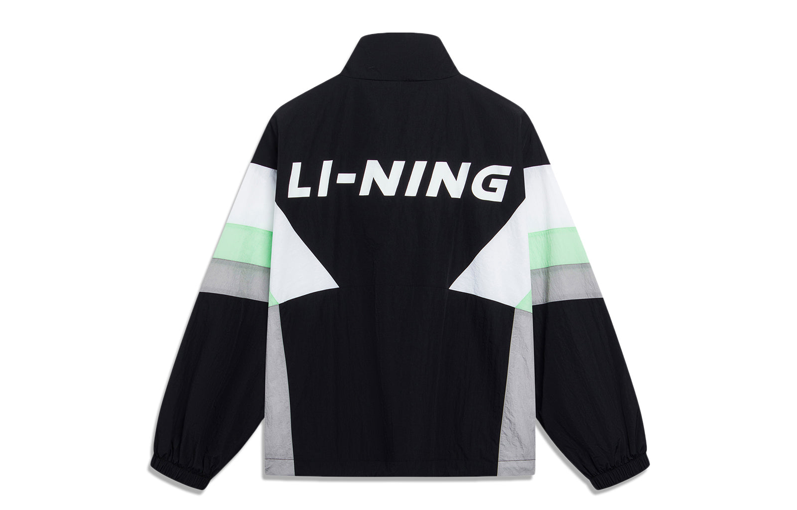 Li-Ning Graphic Color Block Jacket 'Black White Green' AJDT503-3