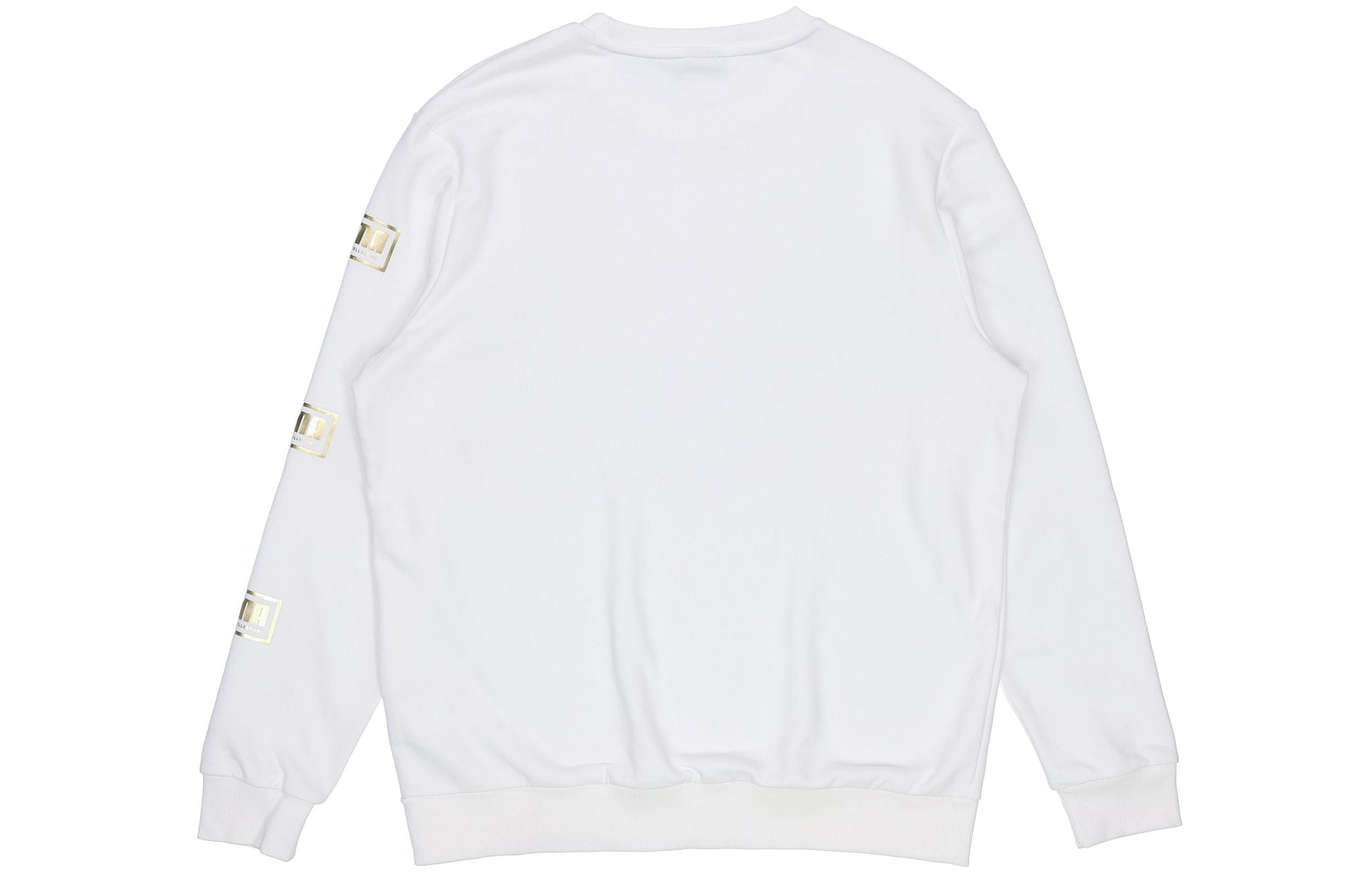 PUMA Holiday logo Bronzing Printing Casual Sports Round Neck Pullover White 586348-02