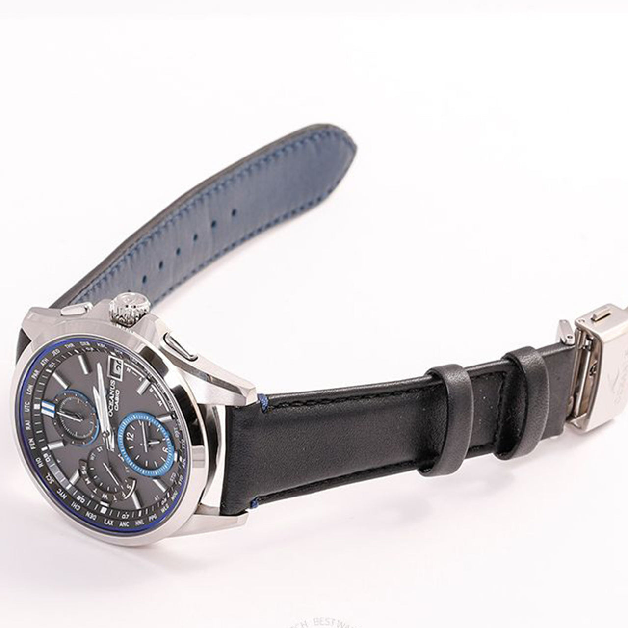 CASIO OCEANUS Leather Strap Sapphire Men's Sapphire Crystal Mens OCW-T2600L-1AJF