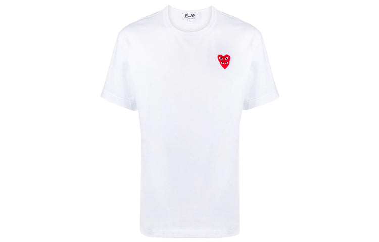 COMME des GARCONS PLAY Basic T-Shirt Red Family Heart 'White' P1T288-2