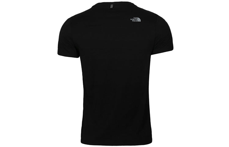 Men's THE NORTH FACE 19ss Outdoor Snow Mountain logo Short Sleeve Black NF0A3V4Q-JK3