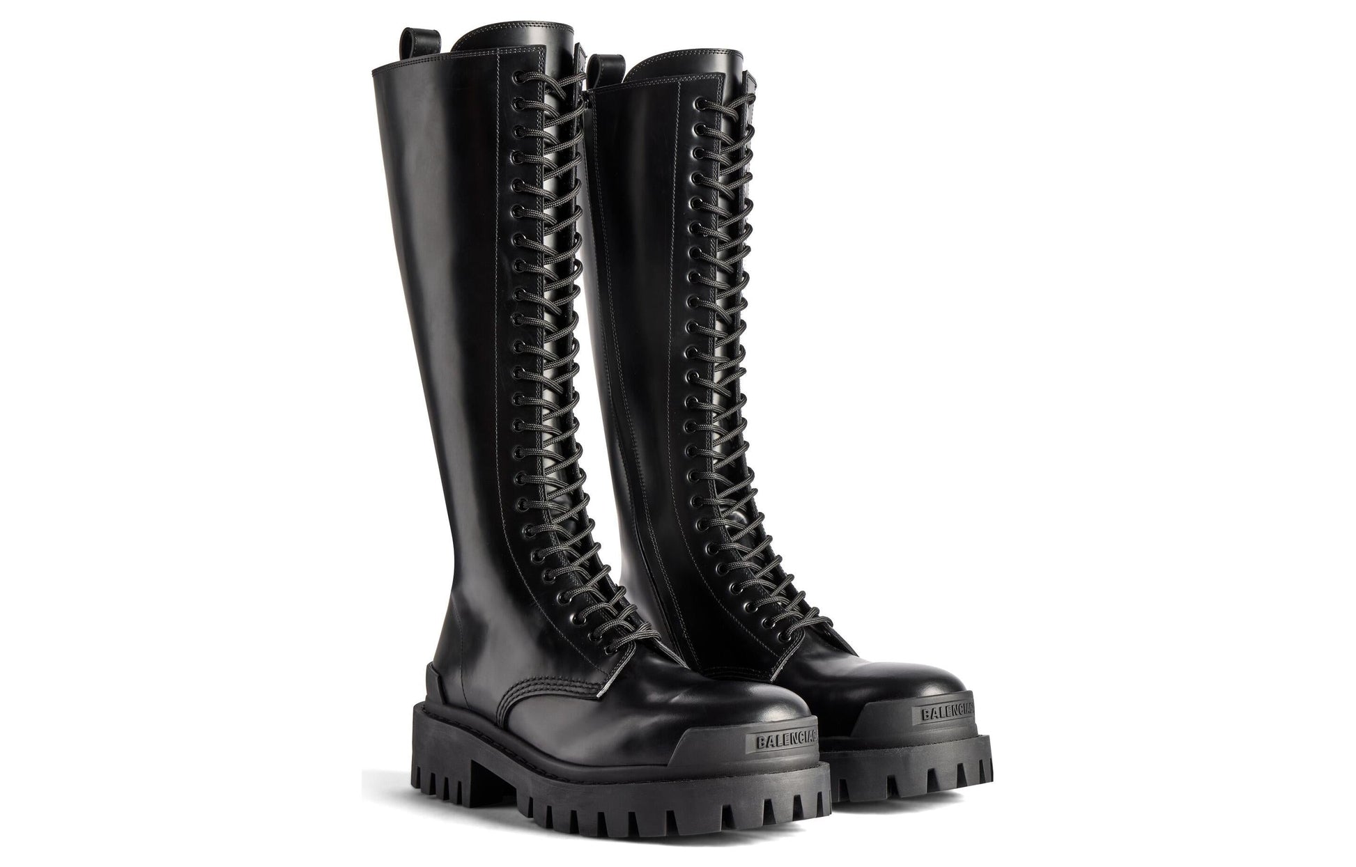 (WMNS) Balenciaga Strike 20mm Boots 'Black Matte Smooth Calfskin' 763557WA9601000