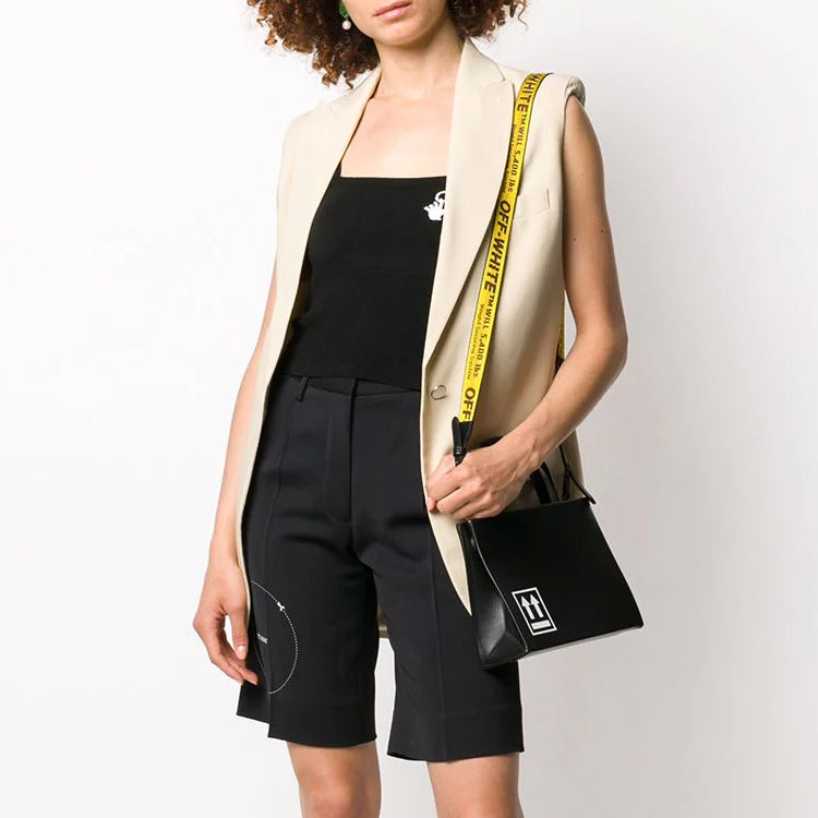 (WMNS) Off-White SS20 Sleeveless Single-breasted Blazer Jacket Buff White OWEF046S20FAB0016100