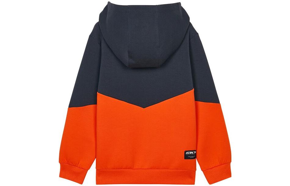 (GS) Skechers xSKX Hoodies 'Orange Navy' L321B025-002Z