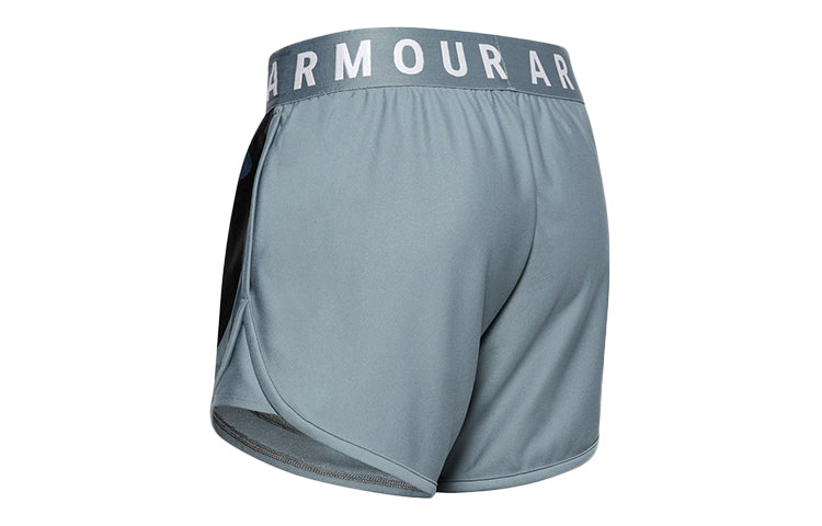 (WMNS) Under Armour Play Up 5inch Graphic Shorts 'Blue Camo' 1357820-396