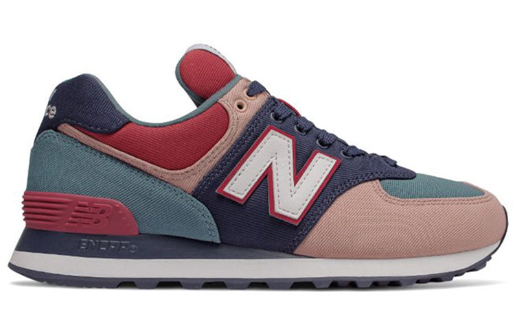 (WMNS) New Balance 574 Series Blue Pink Red WL574INA