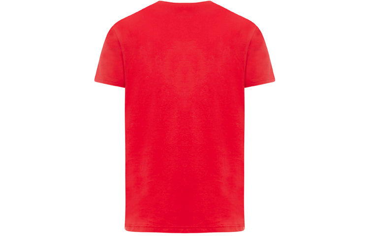 Men's Alexander McQueen Skeleton Printing Short Sleeve Red 611010-QOZB4-0905
