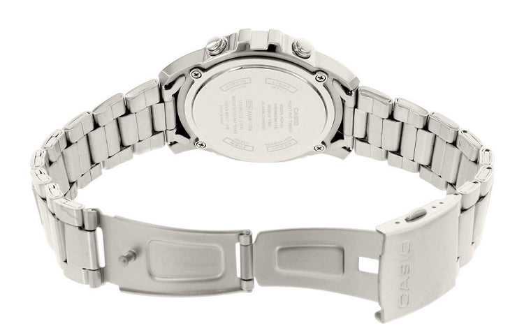 CASIO Stainless Steel Strap Watch AMW-704D-7A Silver Analog/Digital Combo AMW-704D-7A2021