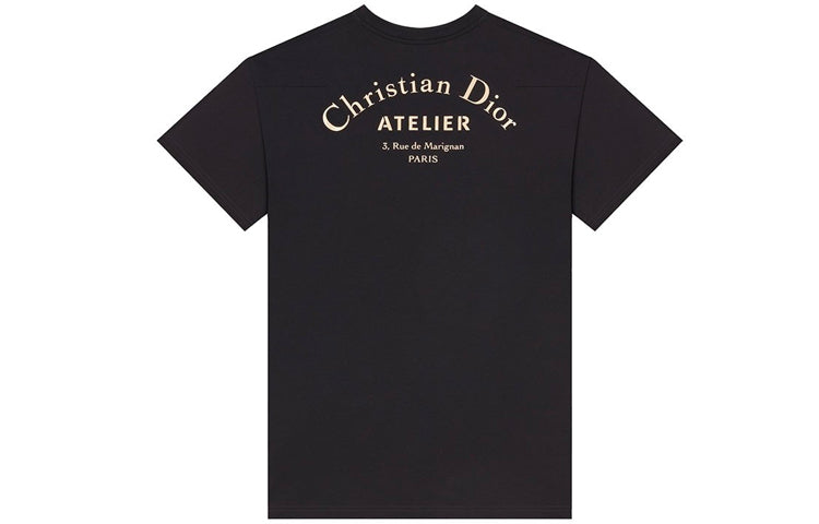 DIOR Christian DIOR Atelier Logo Crewneck Unisex Black 863J621I0533-C980