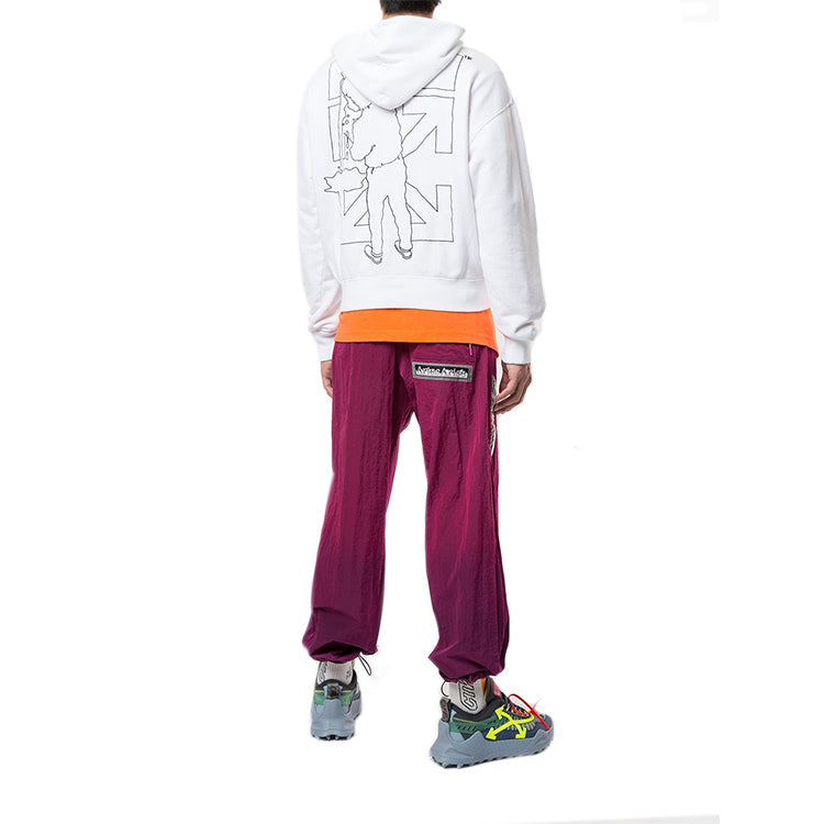 Men's Off-White Workers Logo White OMBB037E20FLE0050110