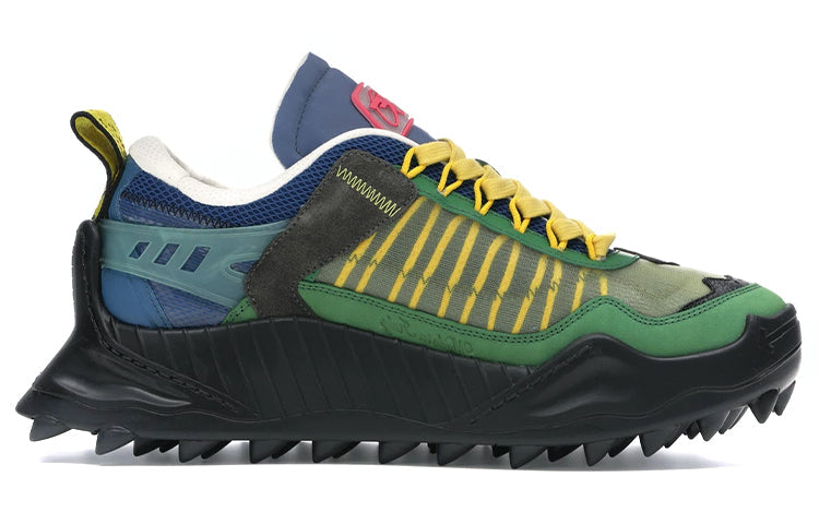 Off-White Odsy-1000 Running Shoes Blue/Green/Yellow OMIA139F198000404210
