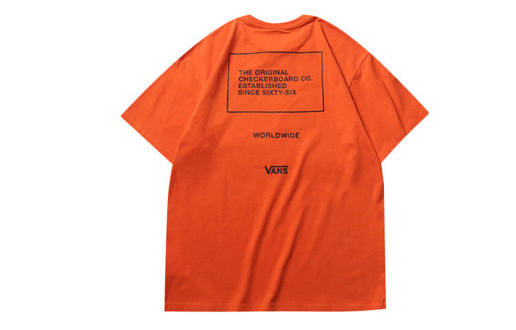 Vans Alphabet Printing Casual Short Sleeve T-Shirt VN0A4MLWTDY
