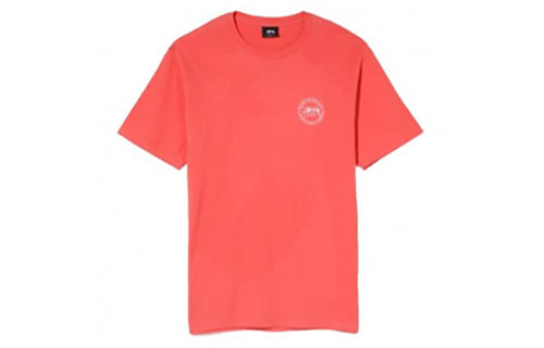 Stussy Laguna Tee Classic Printing Short Sleeve Unisex Pink Red 1904230-02