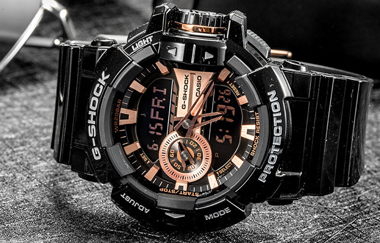 CASIO G-Shock Analog-Digital 'Black Rose' GA-400GBX-1A4PR