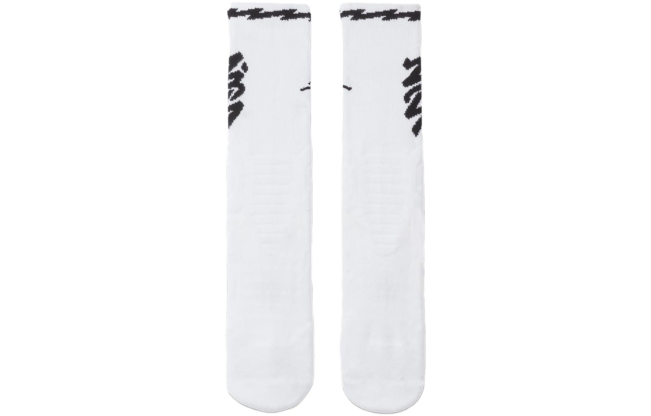 Air Jordan Zion Flight Crew Socks 'White Black' CU7914-100