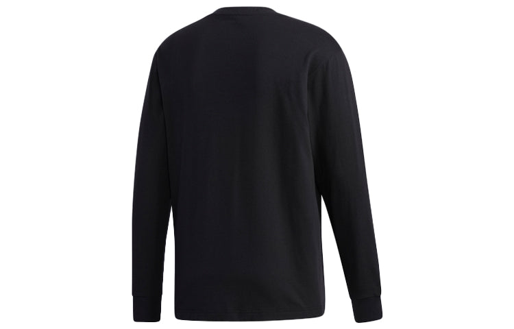 adidas neo M FD TEE LS Sports Round Neck Pullover Black GP5816
