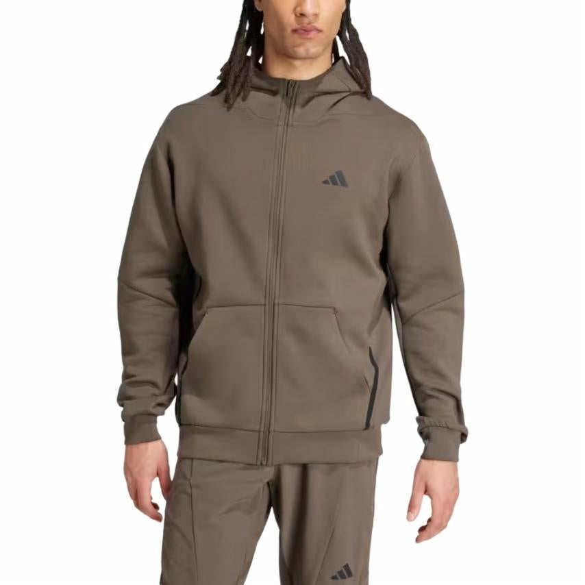 adidas Designed for Training Full-Zip Track Jacket Asia Sizing 'Green' IY1133