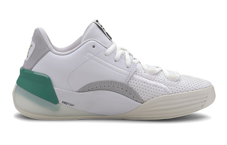 (GS) PUMA Clyde Hardwood Low Top White/Green 193847-02