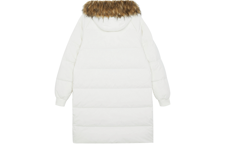 New Balance Fur Collar Warm Windproof Down Jacket Asia Sizing 'White' AMJ14321-NMC