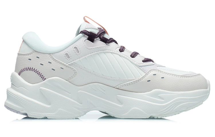 (WMNS) Li-Ning Retro Sport Leisure 'White Pink' AGCR334-3